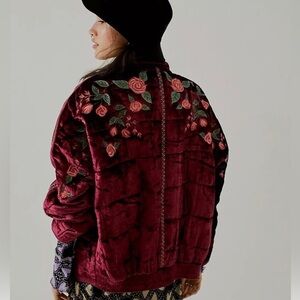 Anna Sui x Free People rose oversized jacket 🥀 XS